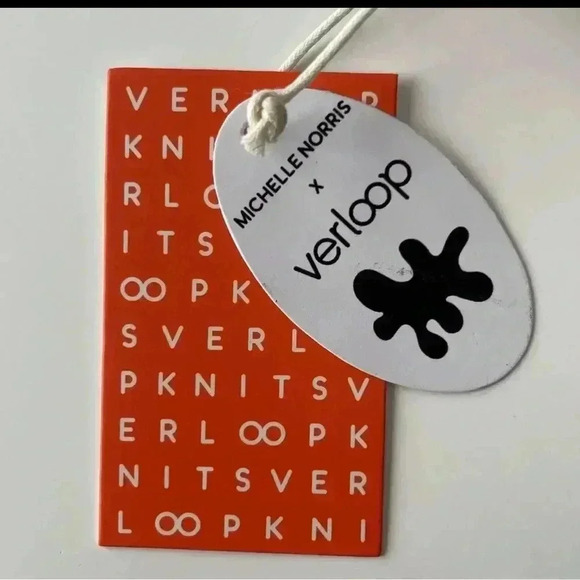 VERLOOP x Michelle Norris Camo Knit Bucket Hat Orange Yellow Happy O/S - Picture 5 of 6